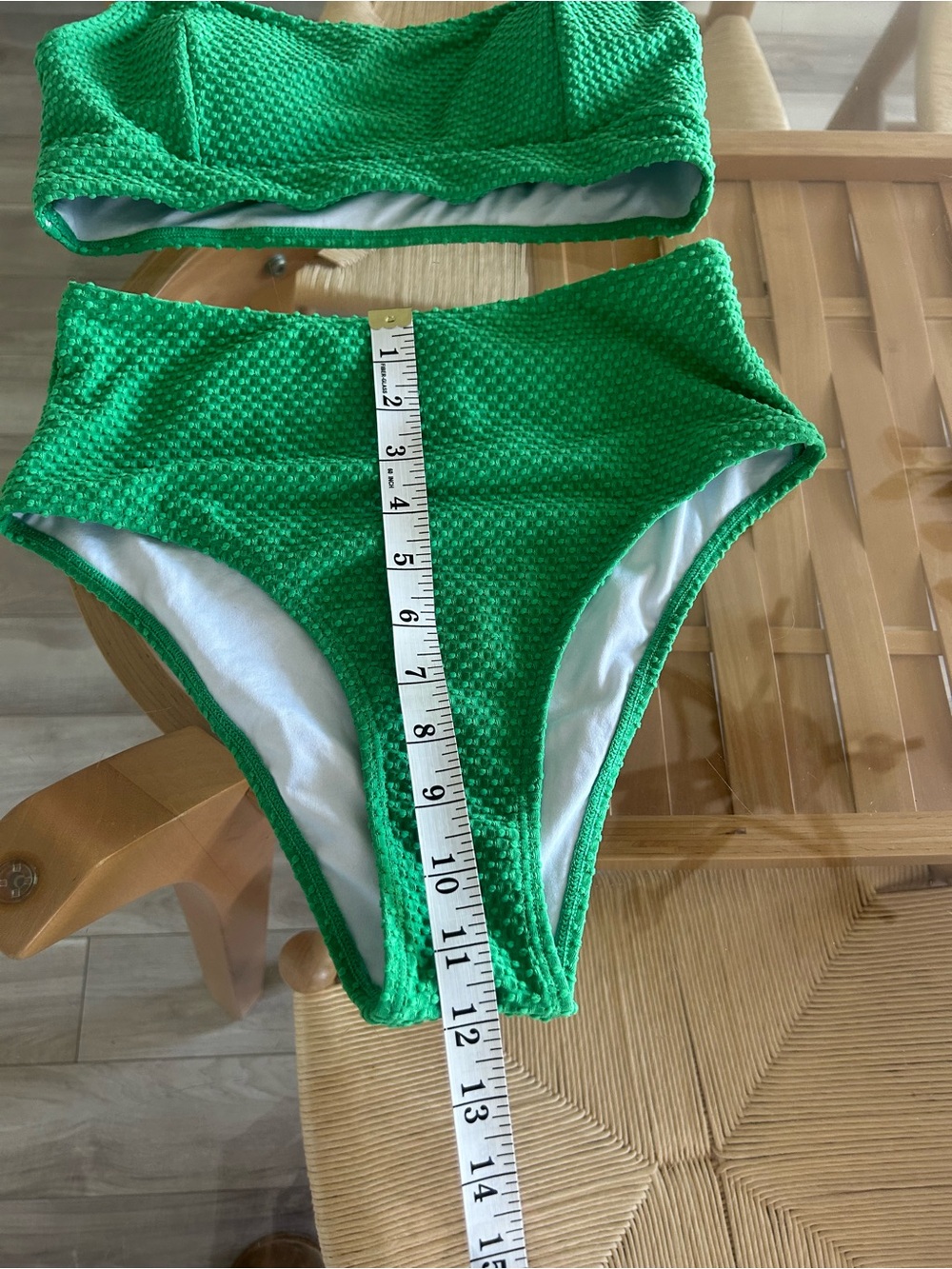 NWT Cupshe Bright Green Bikini Set - Picture 7 of 10